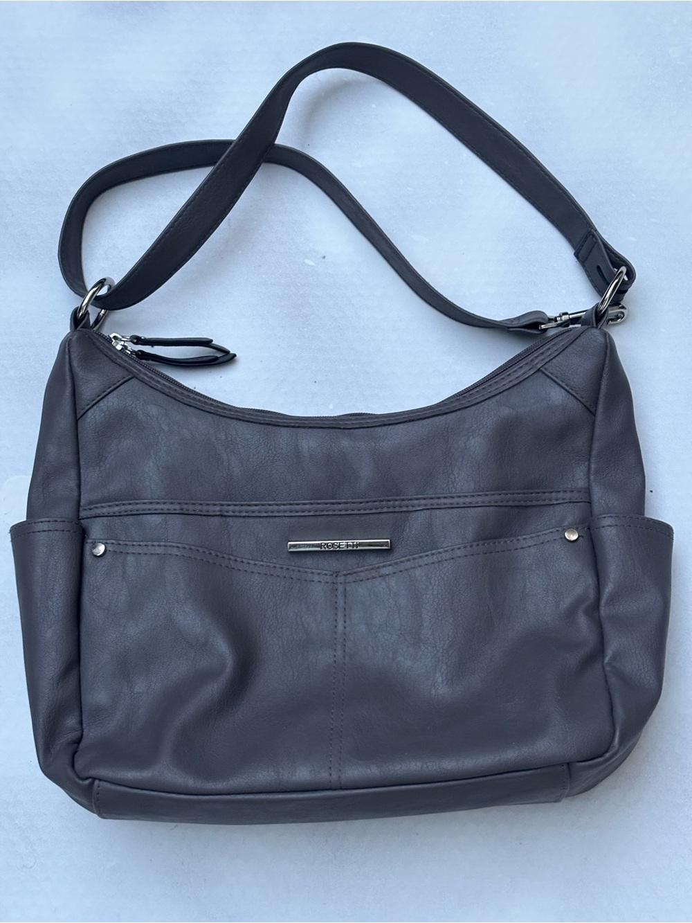 Rosetti Shoulder Bag Handbag Purse Classic Silver Accents Like New